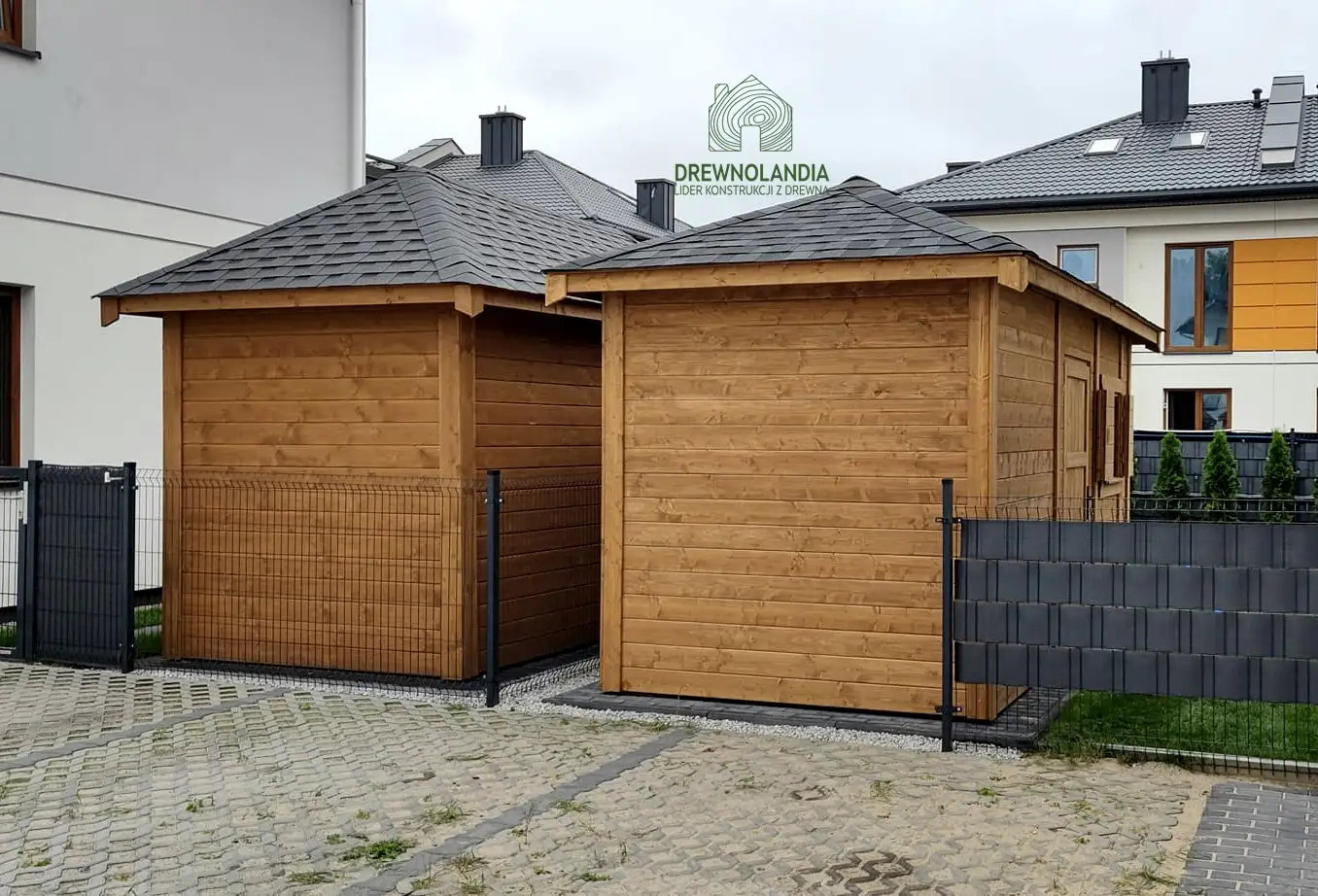 Duży drewniany domek narzędziowy Jerzy, przestronna konstrukcja do ogrodu