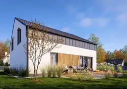 Duży dom całoroczny z poddaszem i przestronnym wnętrzem, idealny na każdą porę roku