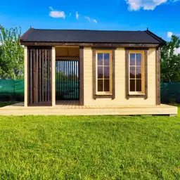 Drewniana altana, domek narzędziowy do ogrodu – Jacek, piękny i funkcjonalna