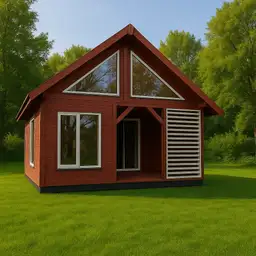 Domek letniskowy drewniany z antresolą Wiktor IV V2 – 35 m² - zdjęcie 6