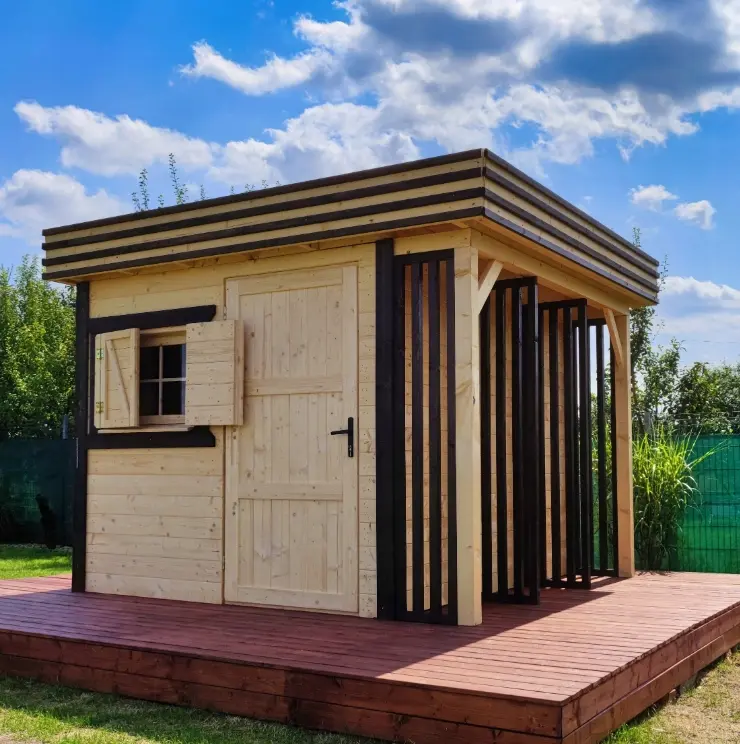 Domek gospodarczy z drewna Bonifacy v2 - 3x2,5m