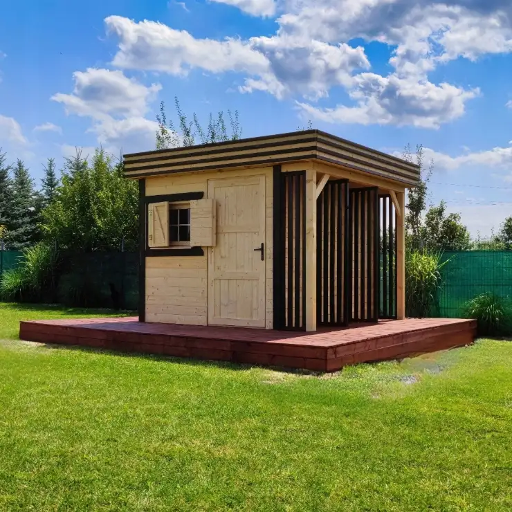 Domek gospodarczy z drewna Bonifacy v2 - 3x2,5m 