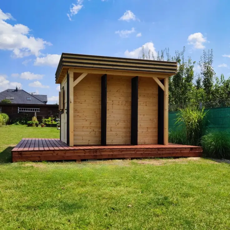 Domek gospodarczy z drewna Bonifacy v2 - 3x2,5m 