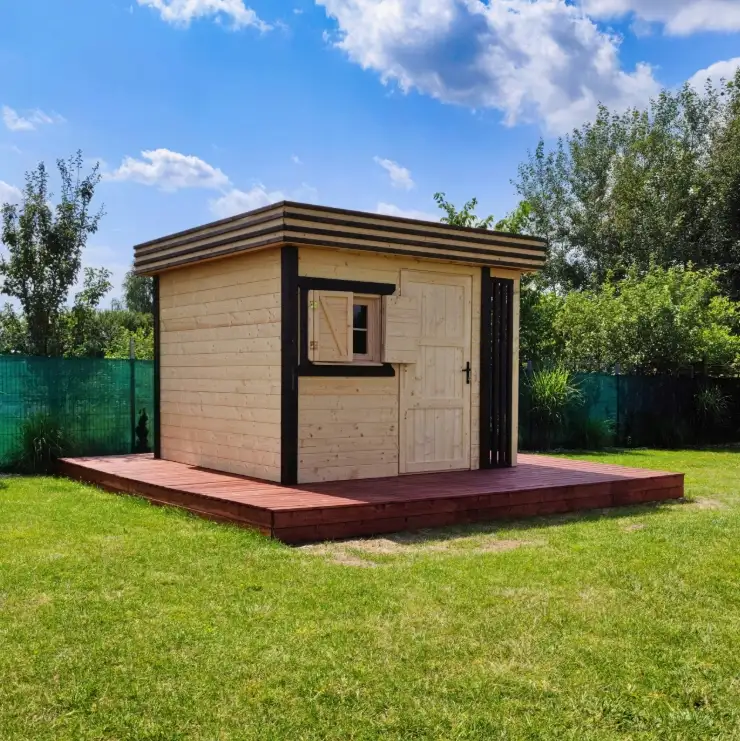 Domek gospodarczy z drewna Bonifacy v2 - 3x2,5m 