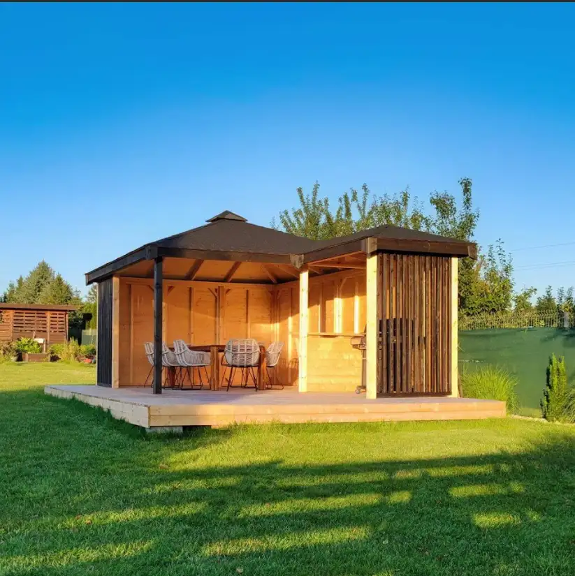 Altana Grillowa Blanka - 4m x 4m + 2m x 1,5m