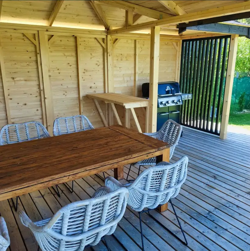 Altana Grillowa Blanka - 4m x 4m + 2m x 1,5m