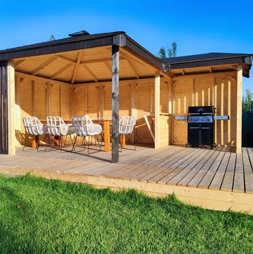 Altana Grillowa Blanka - 4m x 4m + 2m x 1,5m