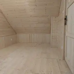 CRP10 - Widok przestrzeni wewnętrznej z elementami drewnianymi