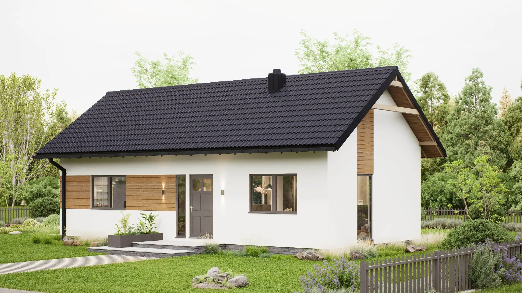 Najtańszy Dom mieszkalny całoroczny W Polsce CLT3  - WT 2021 – 70 m²