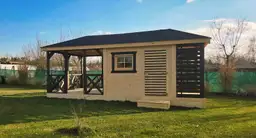 Altana z domkiem i drewutnią Ludwik v1 - 7x3m - zdjęcie 8