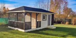 Altana Rekreacyjna z Domkiem i drewutnią Ludwik v4 7×4 m - zdjęcie 5