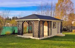 Zabudowa Ogrodowa 3w1: Altana, Domek, Drewutnia Ludwik v5 7×3 m - zdjęcie 5