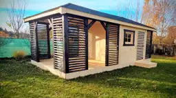 Zabudowa Ogrodowa 3w1: Altana, Domek, Drewutnia Ludwik v5 7×3 m - zdjęcie 9