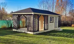 Zabudowa Ogrodowa 3w1: Altana, Domek, Drewutnia Ludwik v5 7×3 m - zdjęcie 13