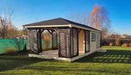 Zabudowa Ogrodowa 3w1: Altana, Domek, Drewutnia Ludwik v5 7×3 m - zdjęcie 17