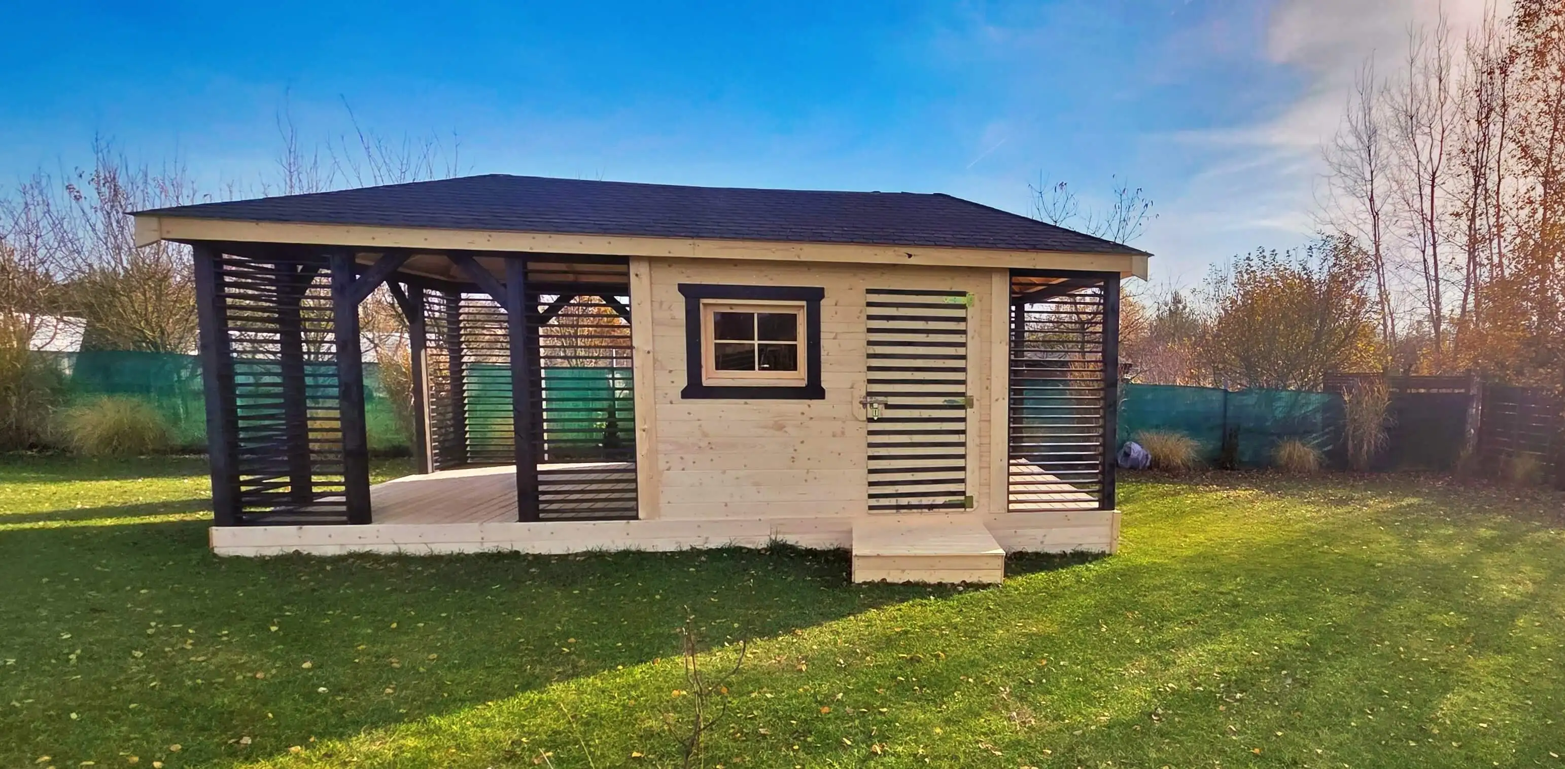 Zestaw Ogrodowy Domek + Altana + Drewutnia Ludwik v6 6×4 m