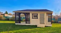 Zestaw Ogrodowy Domek + Altana + Drewutnia Ludwik v6 6×4 m - zdjęcie 5