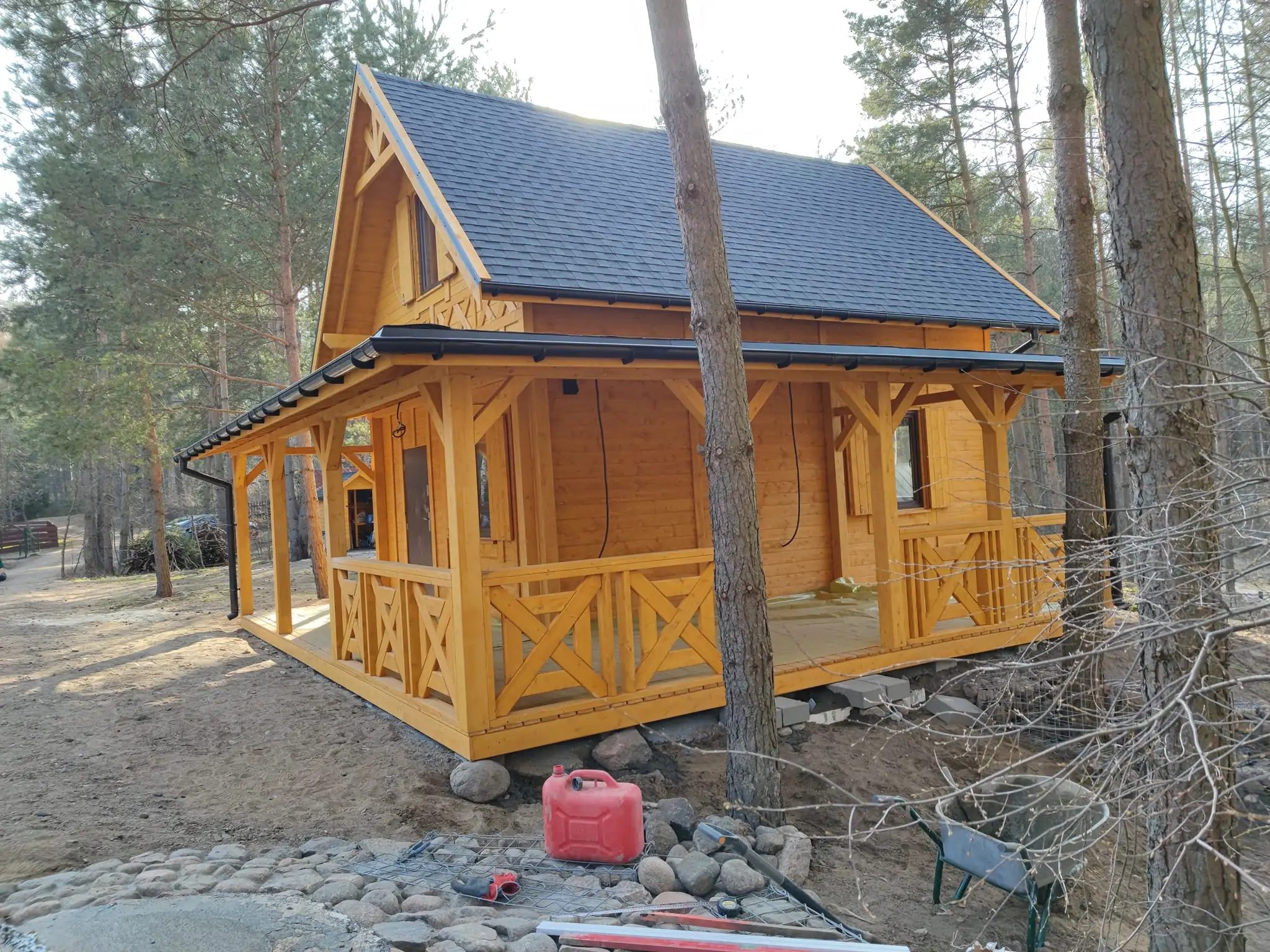 CRP10 - Domek rekreacyjny 35 m², widok ogólny z góry