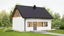 Najtańszy Dom Całoroczny w Polsce CLT3 – WT2021 – 50 m² + Poddasze - zdjęcie 1