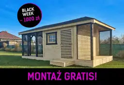 Zestaw Ogrodowy Domek + Altana + Drewutnia Ludwik v6 6×4 m - zdjęcie 1