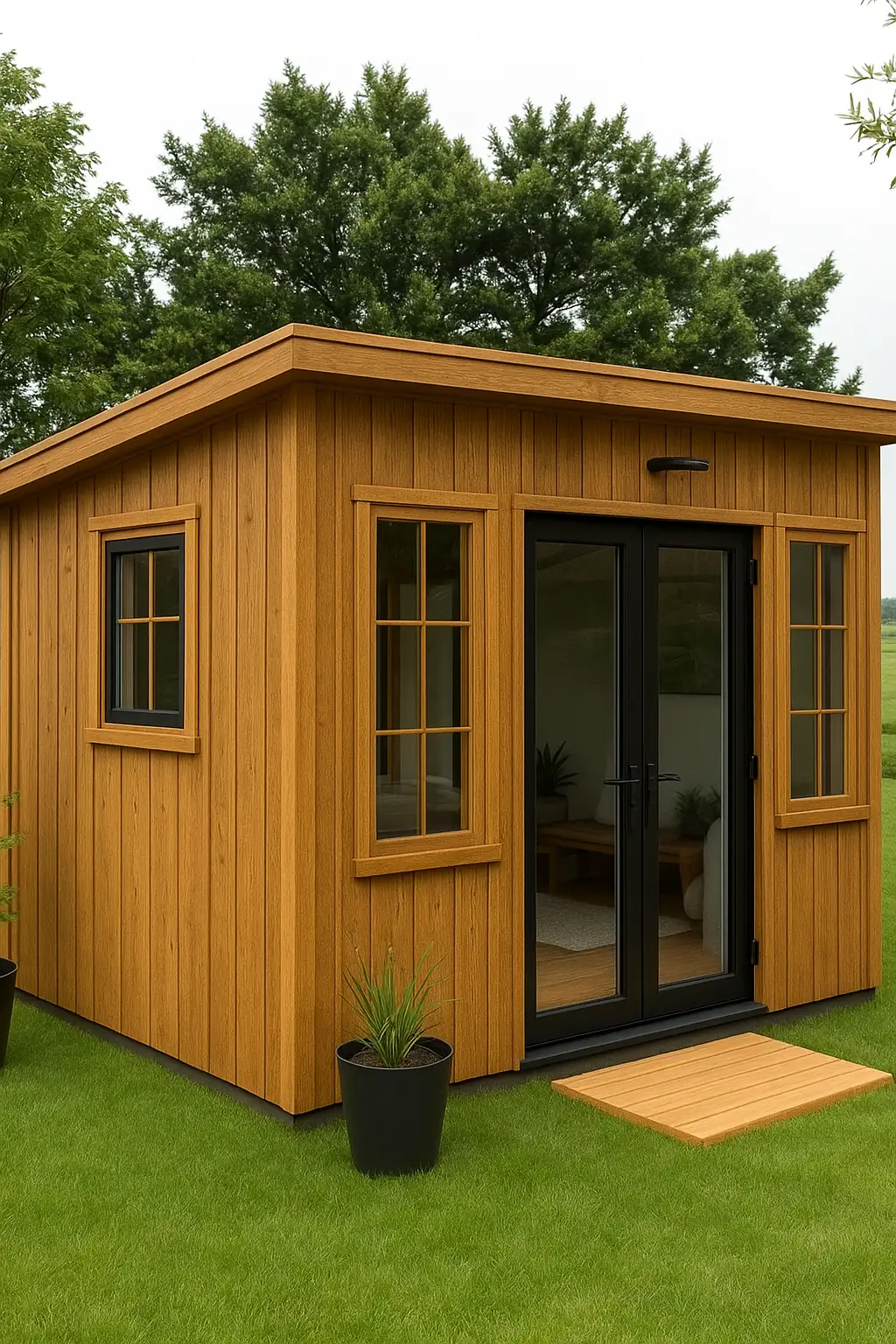 Drewniany Domek narzędziowy Grzegorz - 3,5x3,5m