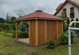 Altana ogrodowa Nela – nowoczesna drewniana altanka 4x4 m