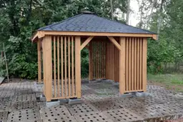 Nowoczesna altanka ogrodowa Nela – wymiar 4x4 m