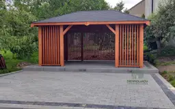 Nela – altanka ogrodowa drewniana o wymiarze 4x4 m