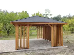 Nela – nowoczesna altana ogrodowa od Drewnolandii