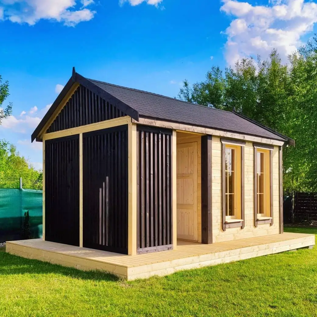 Domek z altanką Jacek 2 - 5x3m