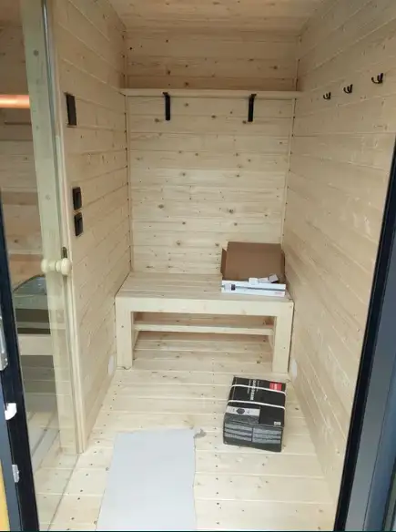 Sauna Fińska z przedsionkiem 3,5x2,5m
