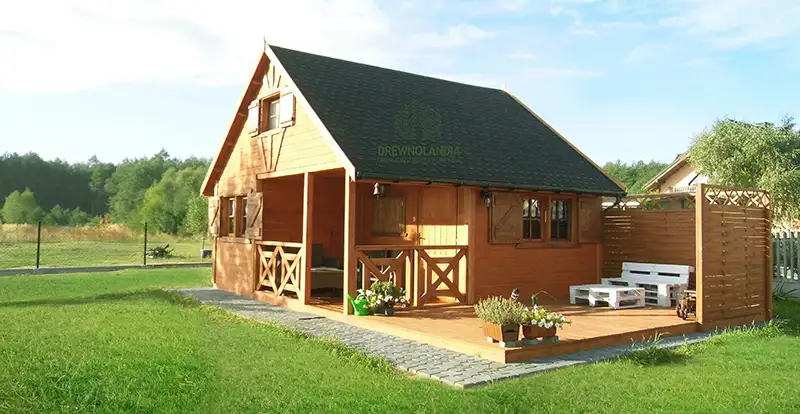 Domek z antresola Wiktor IV - wersja 1 - V1 - 5,9x5,9m SSO