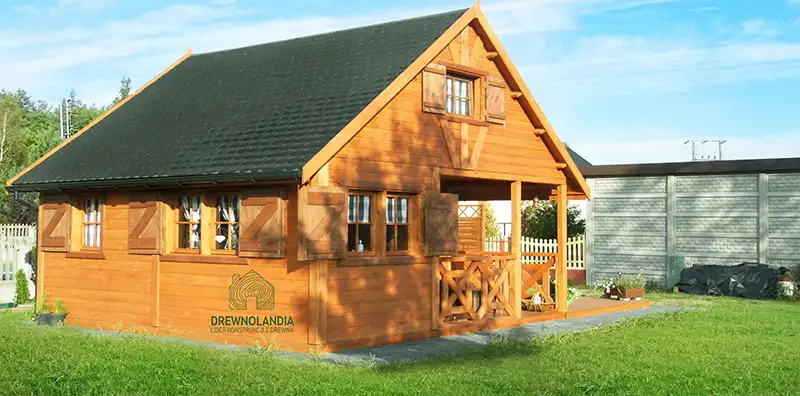 Domek z antresola Wiktor IV - wersja 1 - V1 - 5,9x5,9m SSO