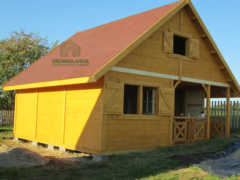 Domek z antresola Wiktor IV - wersja 1 - V1 - 5,9x5,9m SSO