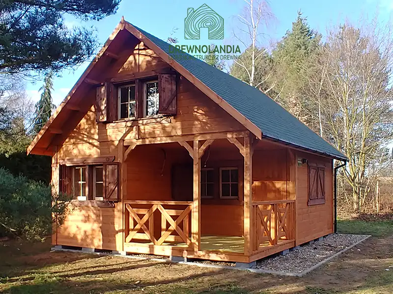 Domek z antresola Wiktor IV - wersja 1 - V1 - 5,9x5,9m SSO