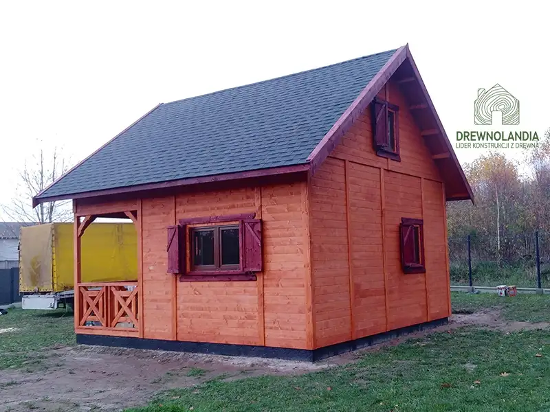 Domek z antresola Wiktor IV - wersja 1 - V1 - 5,9x5,9m SSO