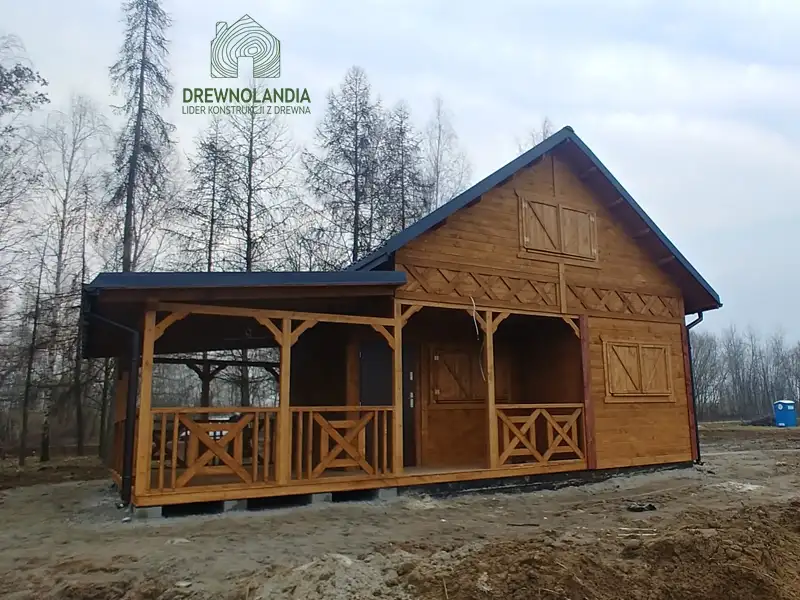 Domek z antresola Wiktor IV - wersja 1 - V1 - 5,9x5,9m SSO