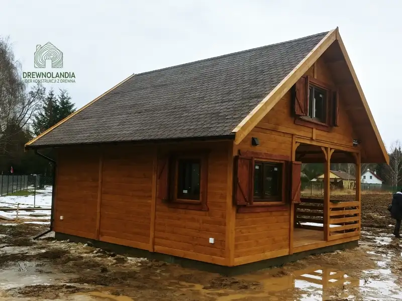 Domek z antresola Wiktor IV - wersja 1 - V1 - 5,9x5,9m SSO