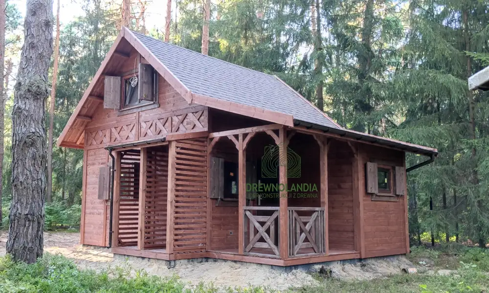 Domek z antresola Wiktor IV - wersja 1 - V1 - 5,9x5,9m SSO