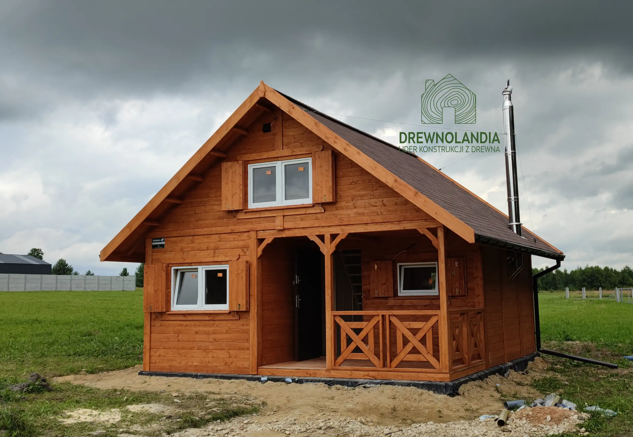 Domek z antresola Wiktor IV - wersja 1 - V1 - 5,9x5,9m SSO