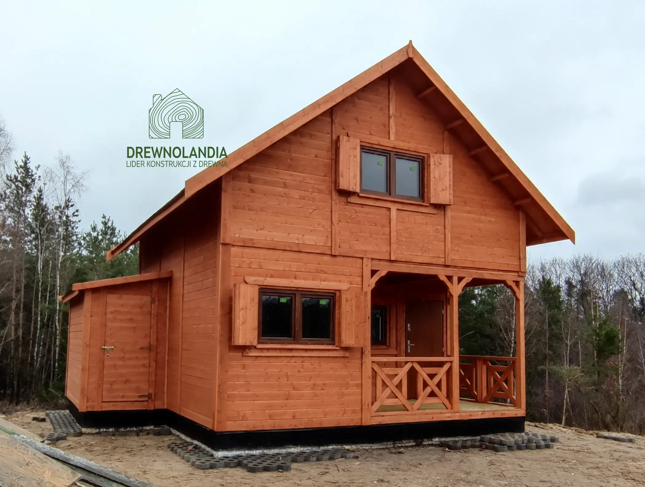 Domek z antresola Wiktor IV - wersja 1 - V1 - 5,9x5,9m SSO