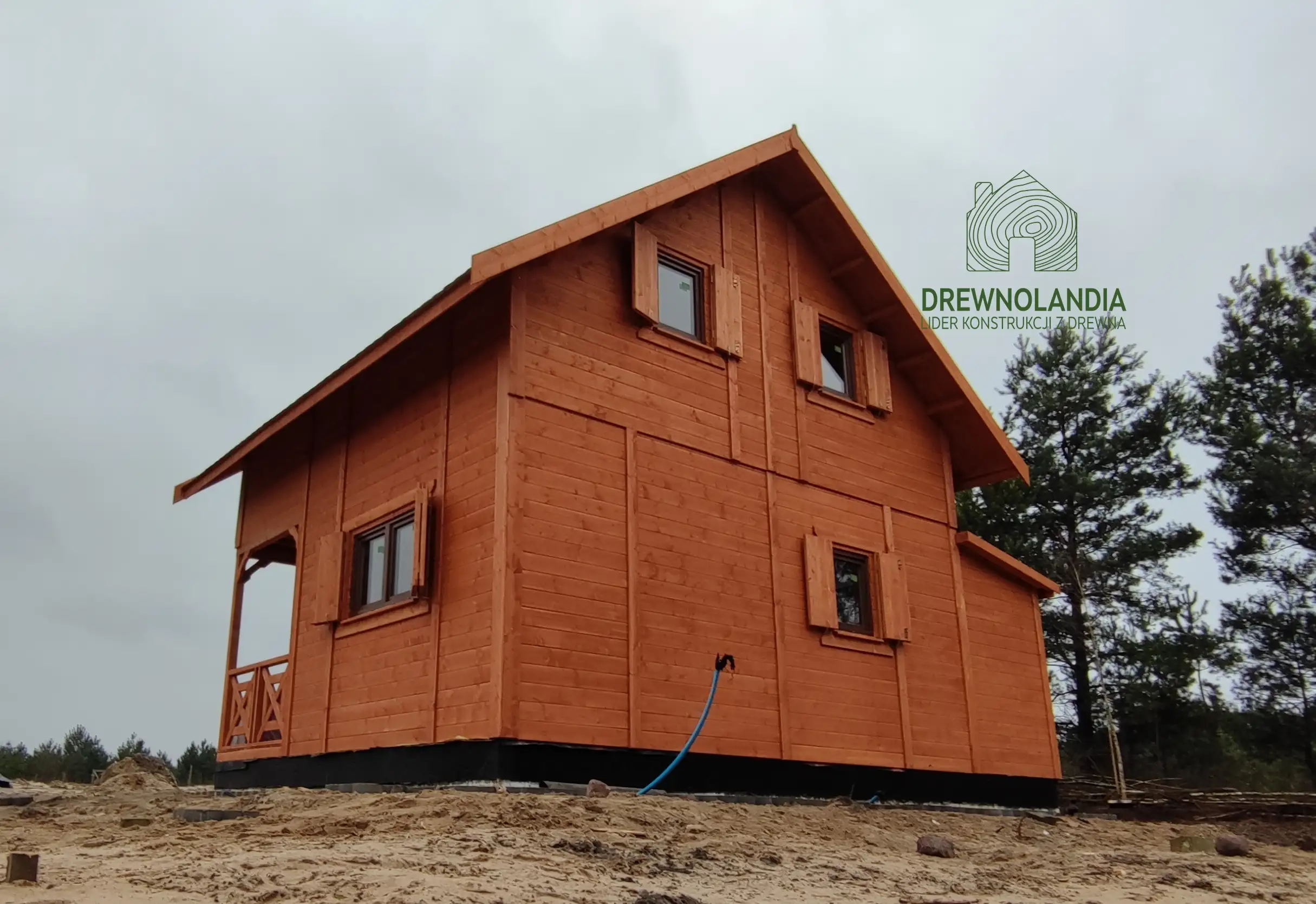 Domek z antresola Wiktor IV - wersja 1 - V1 - 5,9x5,9m SSO