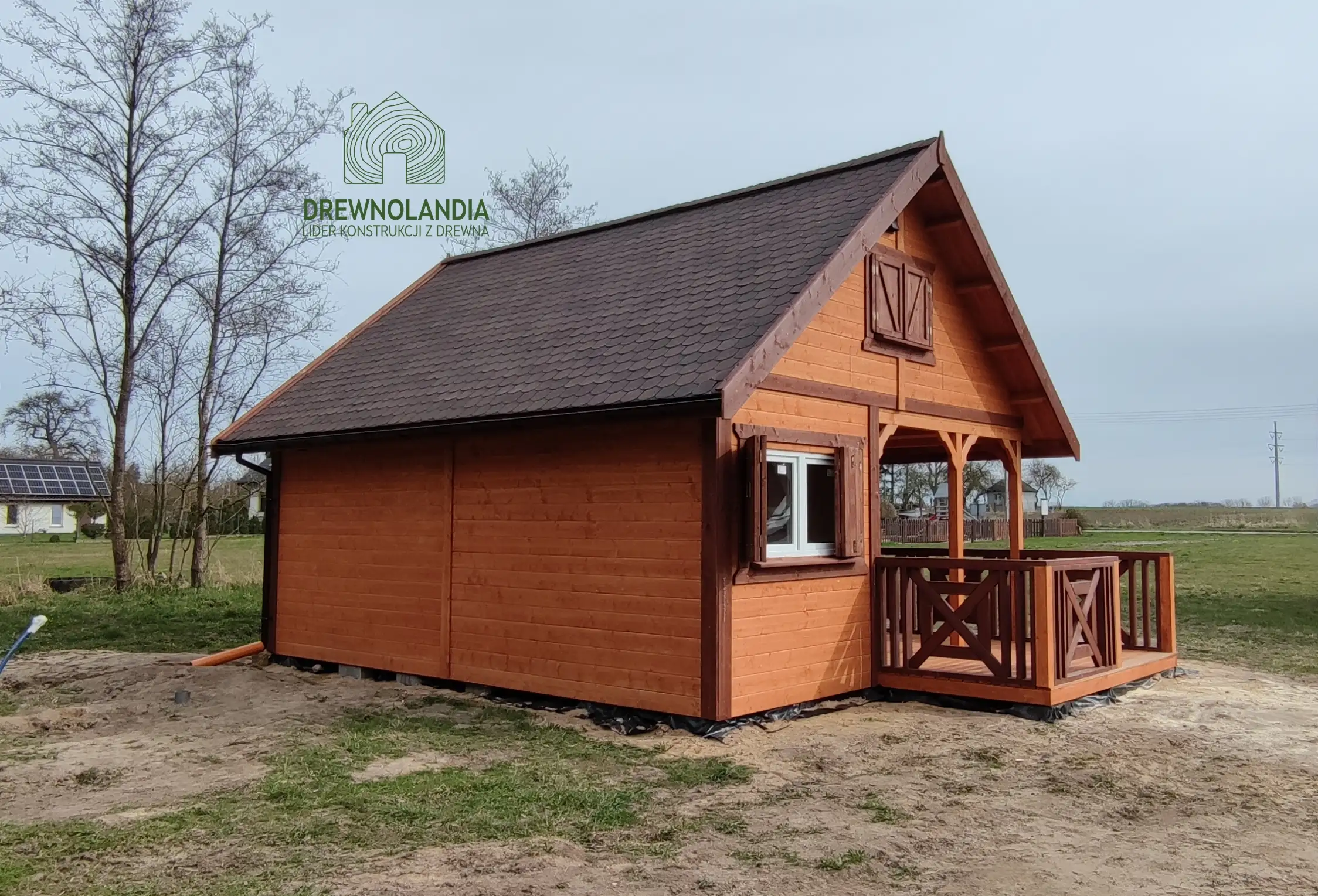 Domek drewniany Wiktor III - CRA - 5x6m 