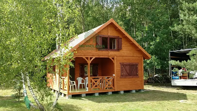 Domek drewniany Wiktor III - CRA PLUS - 5x6m 