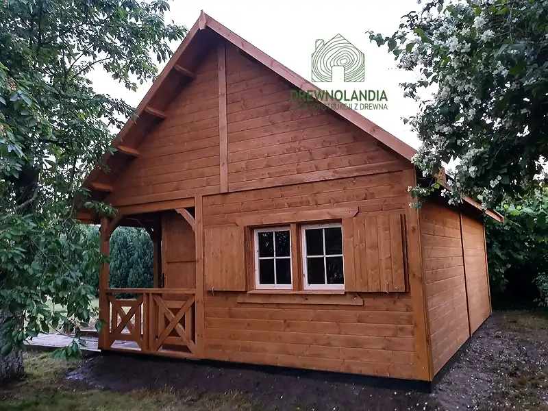 Domek drewniany Wiktor III - CRA PLUS - 5x6m 