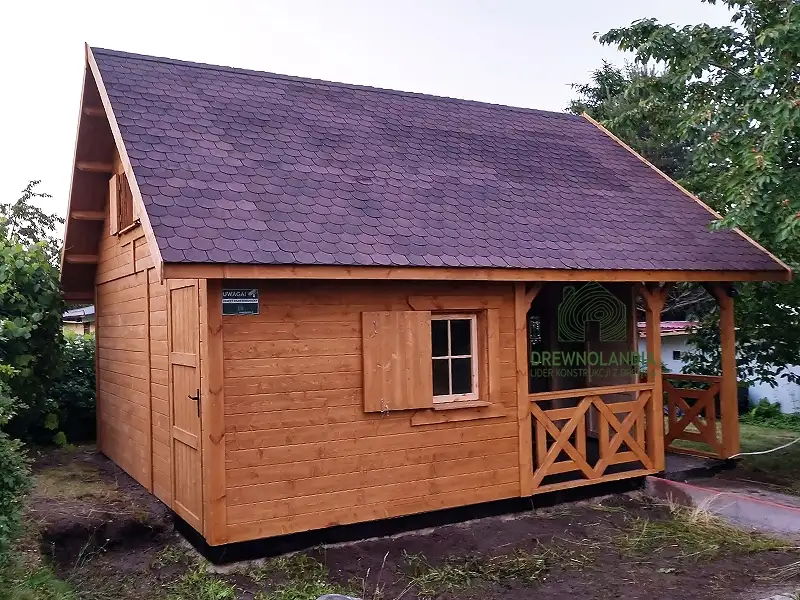 Domek drewniany Wiktor III - CRA PLUS - 5x6m 