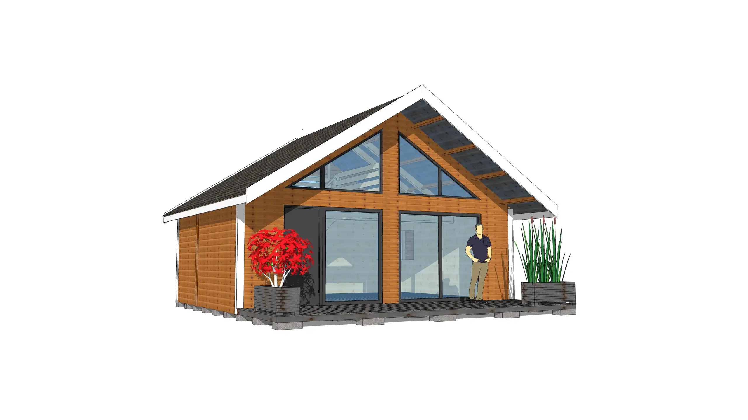 Domek Adam III 7 × 5 m – standard WT2021