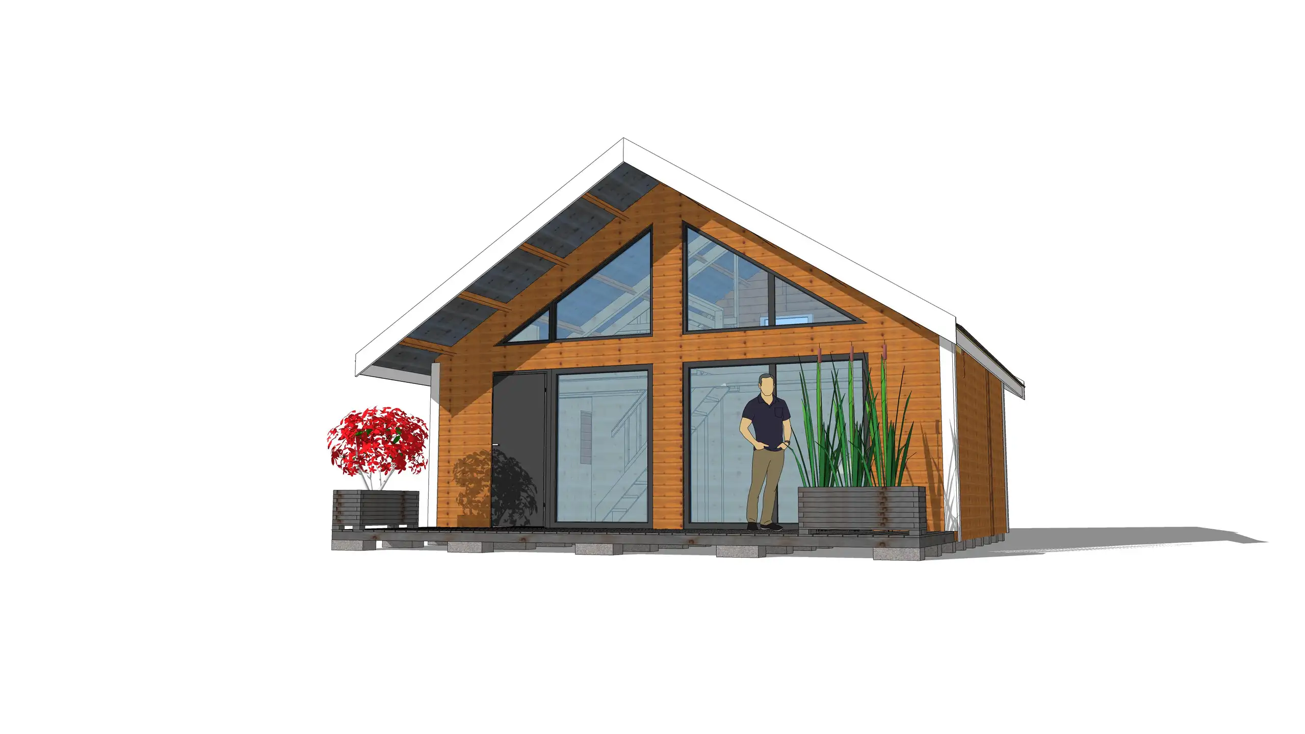 Domek Adam III 7 × 5 m – standard WT2021