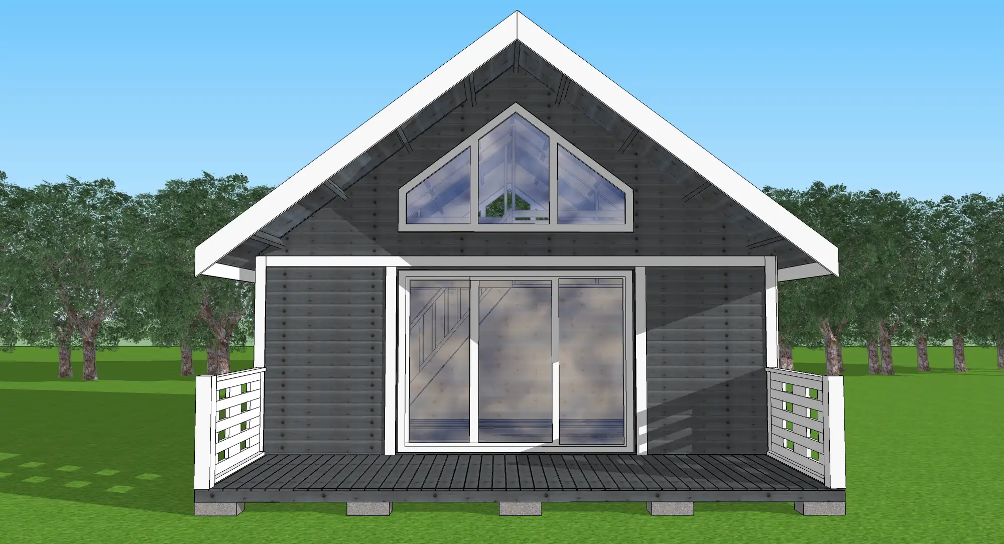 Domek Adam IV SSO 5,9m x 5,9m 