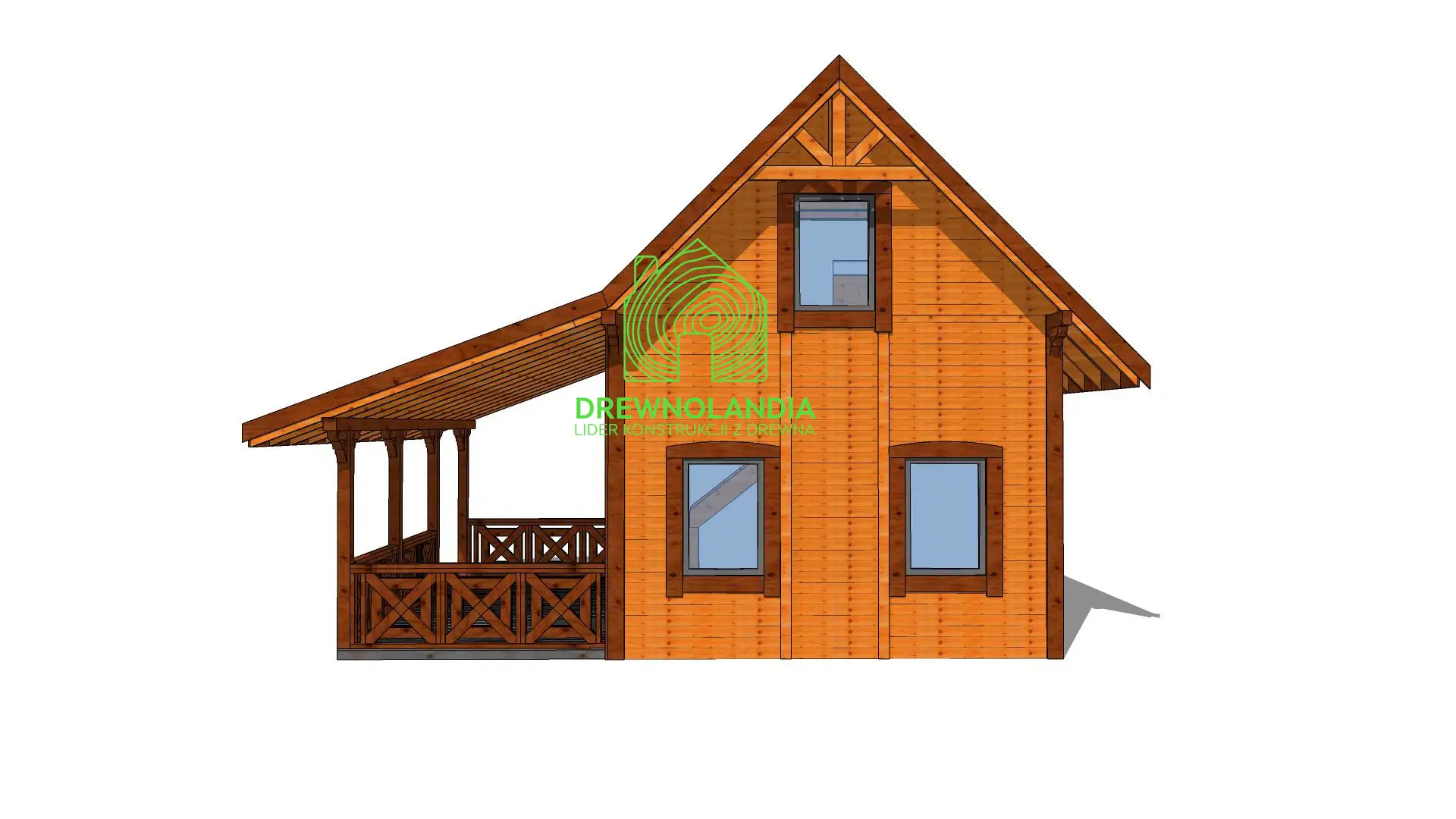 Domek Albert III SSO 7mx5m +taras 7mx3m